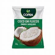COCO RALADO COPRA 50G FLOCADO UMIDO E ADOCADO