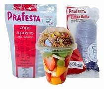 KIT TAMPA/COPO BOLHA 200ML PRAFESTA 50UN
